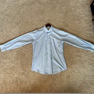 Brooks Brothers Regent Button Down (Blue striped, size 16/35).